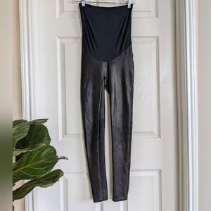 SPANX Mama Faux Leather Maternity Leggings Size M (Maternity)